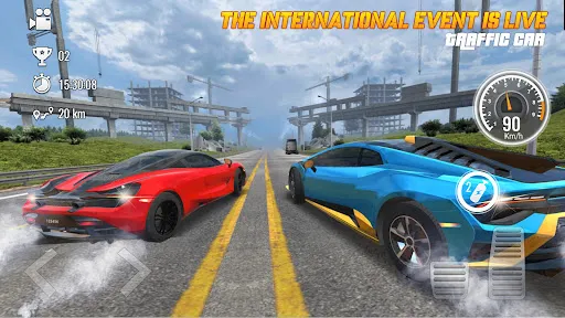 Gameplay screenshot 1 from Ultimate Traffic Driving Car - Racing game